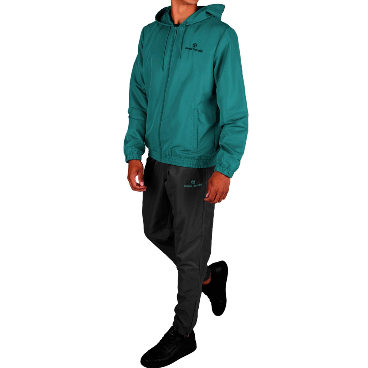 Sergio Tacchini Carson Trainingsanzug Herren - dunkelgrün, schwarz