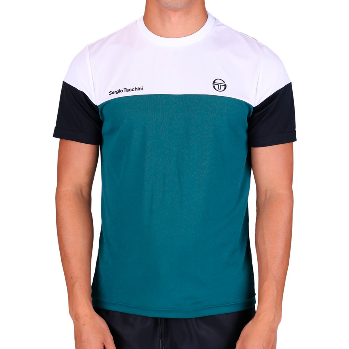 Sergio Tacchini Prave T-Shirt Men - white, petrol
