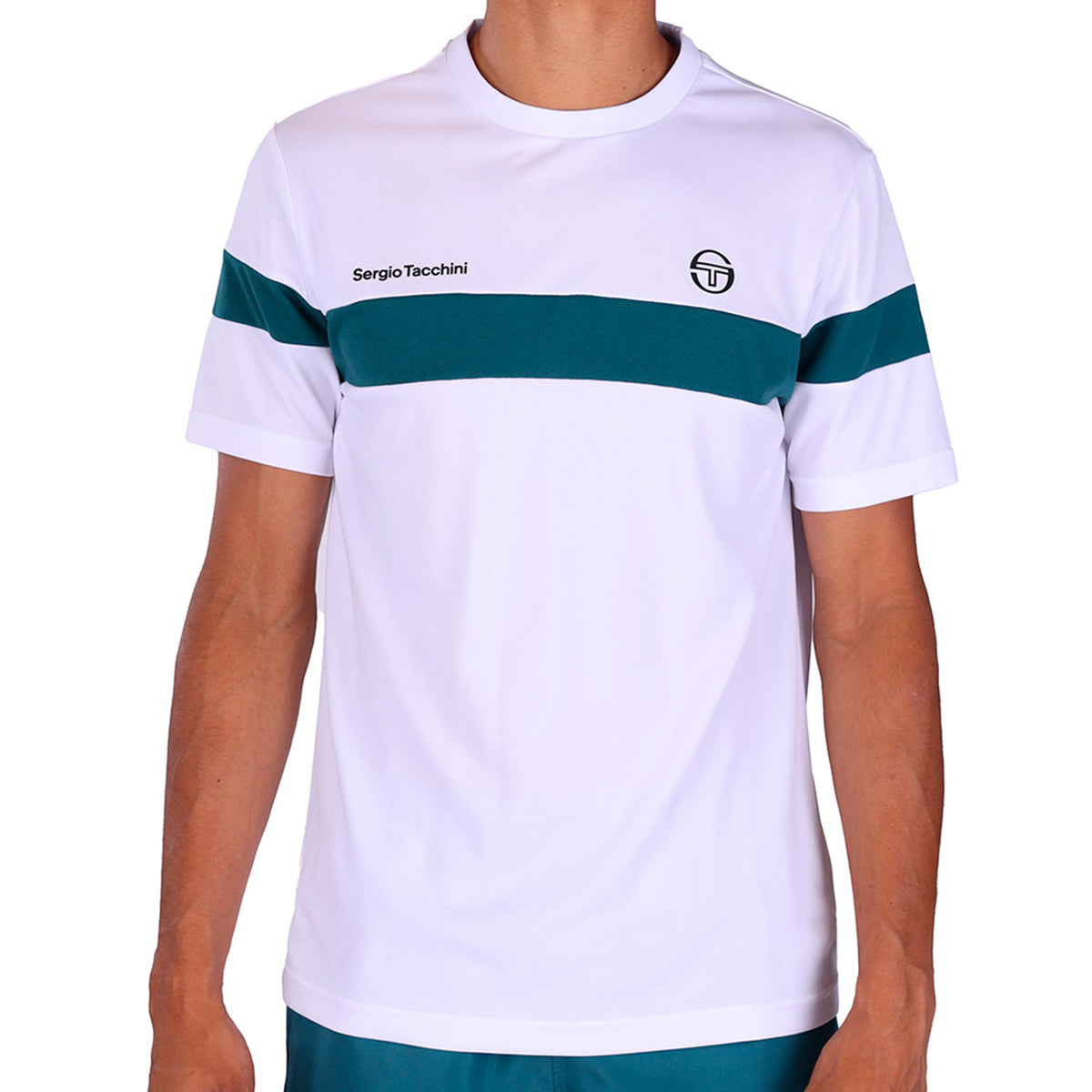 Sergio Tacchini Leone PL T-Shirt Men - white, petrol
