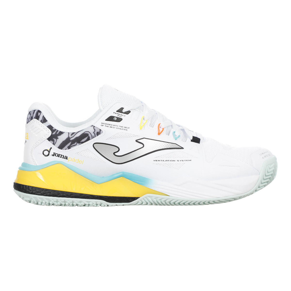 Joma Spin Padelschuh Herren - weiß
