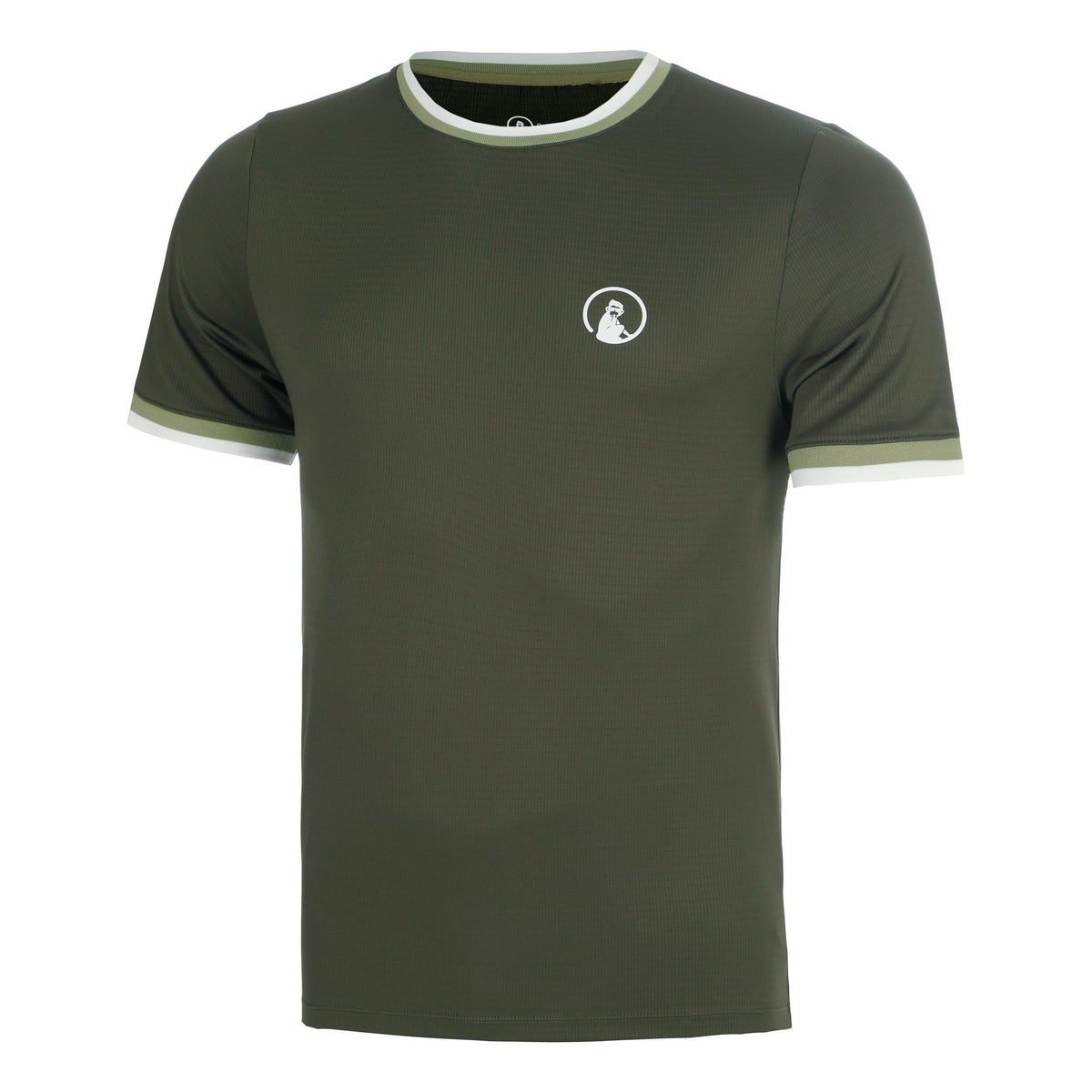 Quiet Please Memories Break Ringer T-Shirt Men - dark green