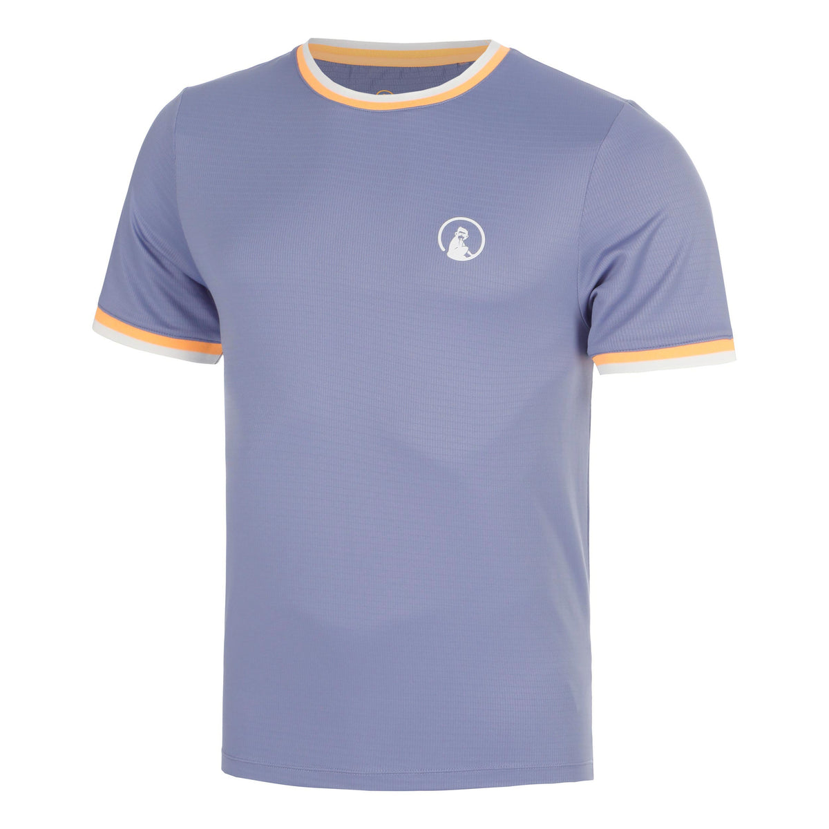 Quiet Please Glow Break Ringer T-Shirt Herren - blau