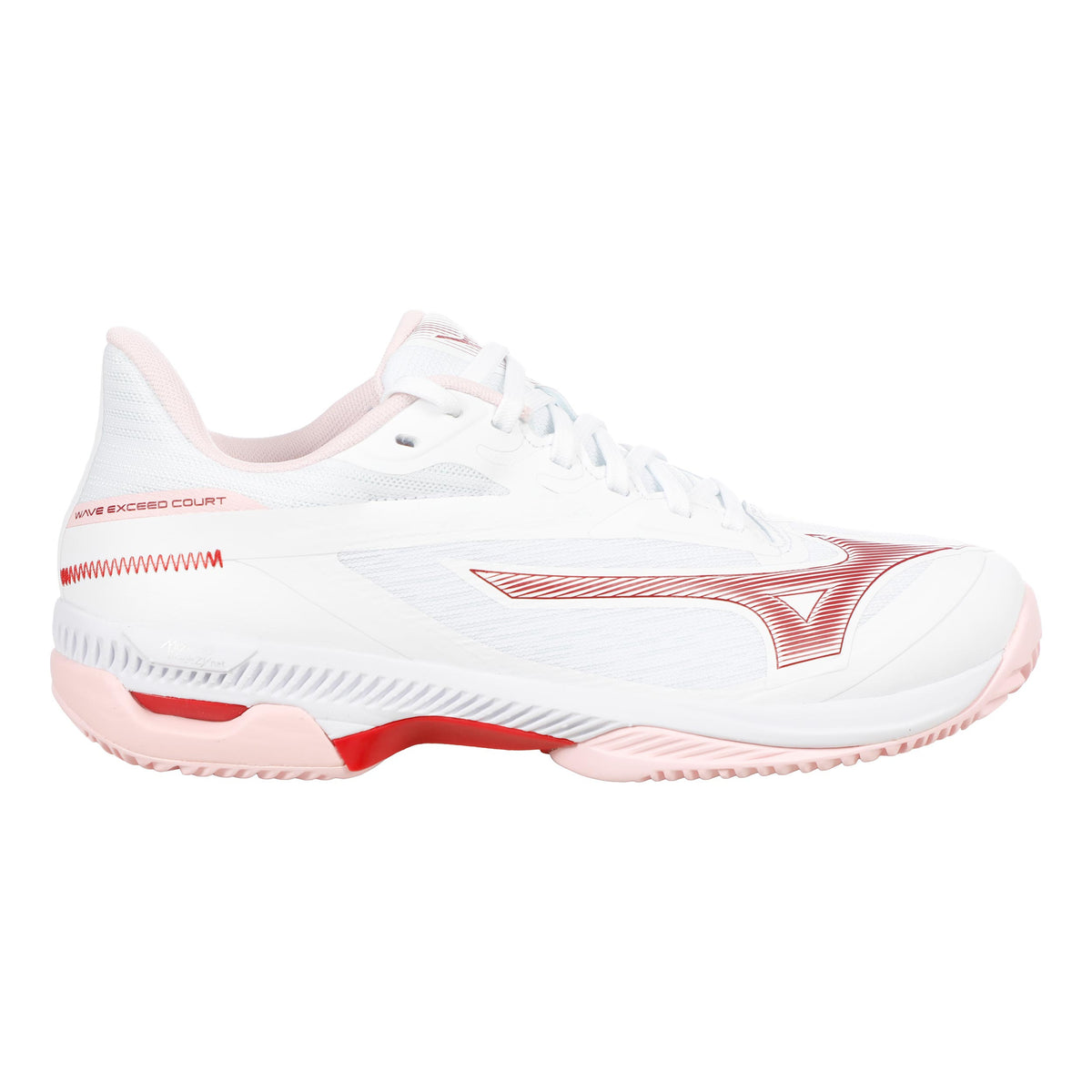 Mizuno Wave Exceed Court Sandplatzschuh Damen - weiß, berry