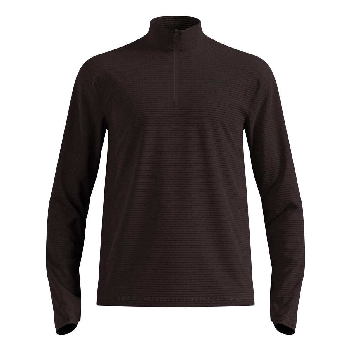 Odlo Essential Thermal Midlayer 1/2 Zip Laufshirt Herren - braun