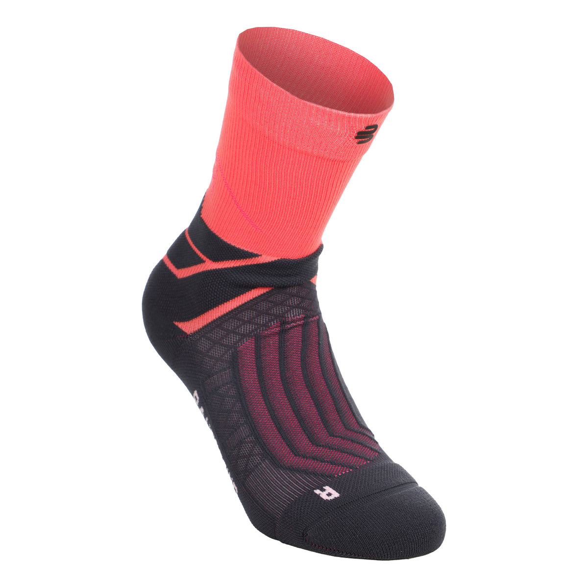 Bauerfeind Run Performance Mid Cut  Laufsocken Damen-koralle