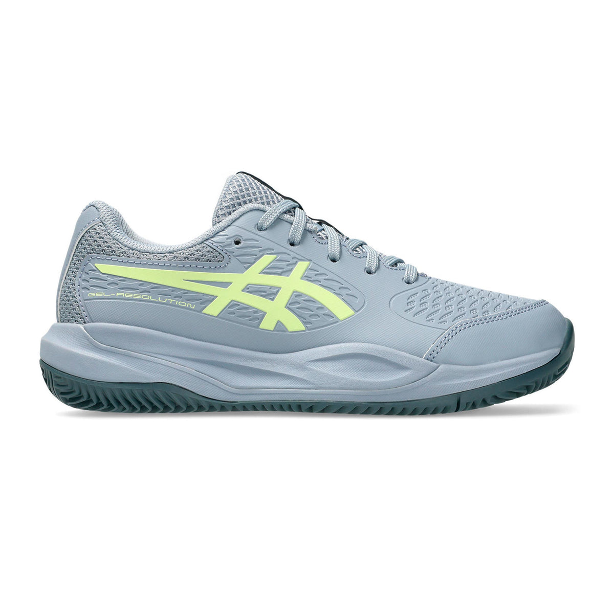ASICS Gel-Resolution X GS Sandplatzschuh Kinder - grau, limette