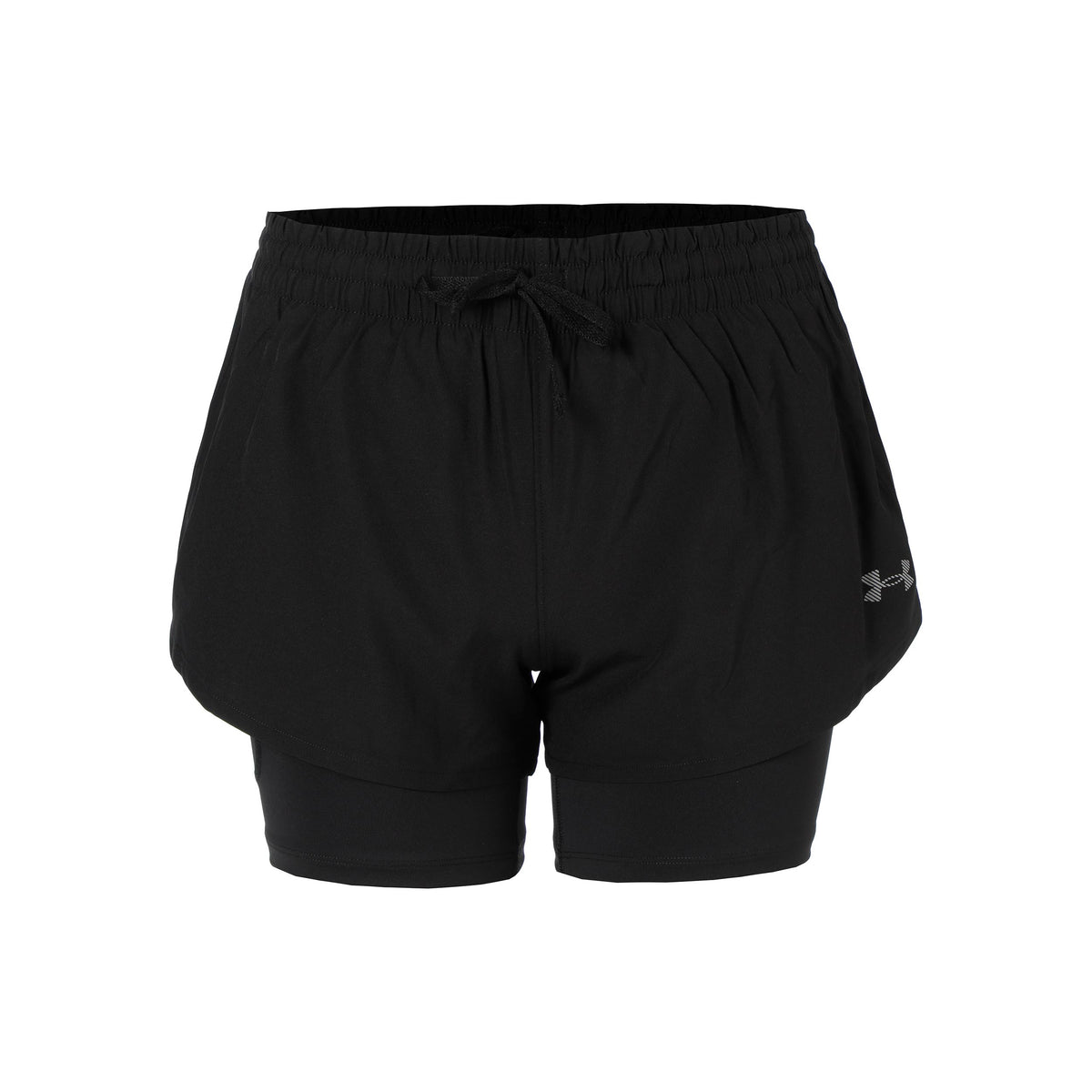 Under Armour Velociti Pro 4in 2n1  Running shorts Women-black, silver