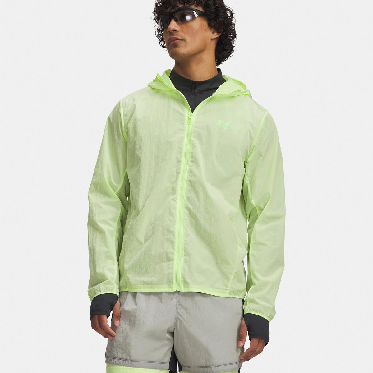 Under Armour Explor Trail Run WindShell Laufjacke Herren-hellgrün, neongrün