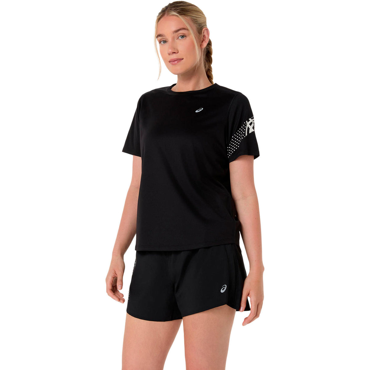 ASICS Icon Laufshirt Damen-schwarz