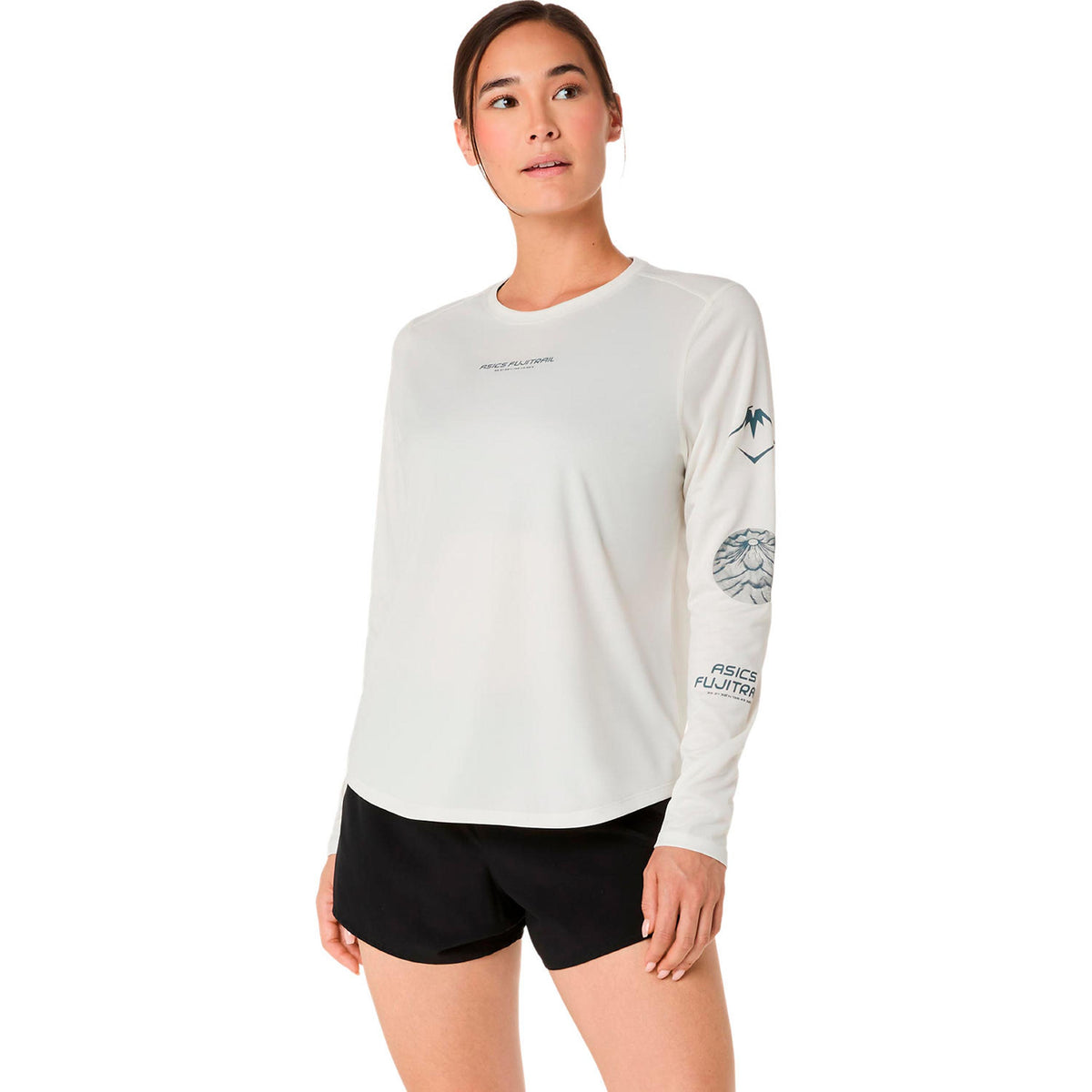ASICS Fujitrail Logo Laufshirt Damen - beige