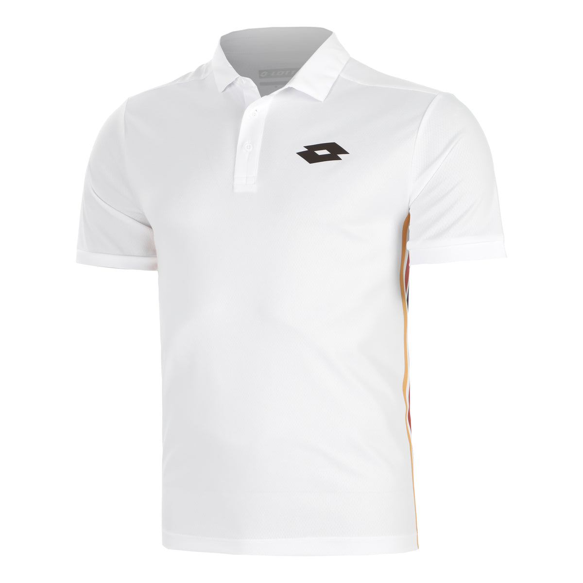Lotto Tech VI Polo Herren - weiß, braun