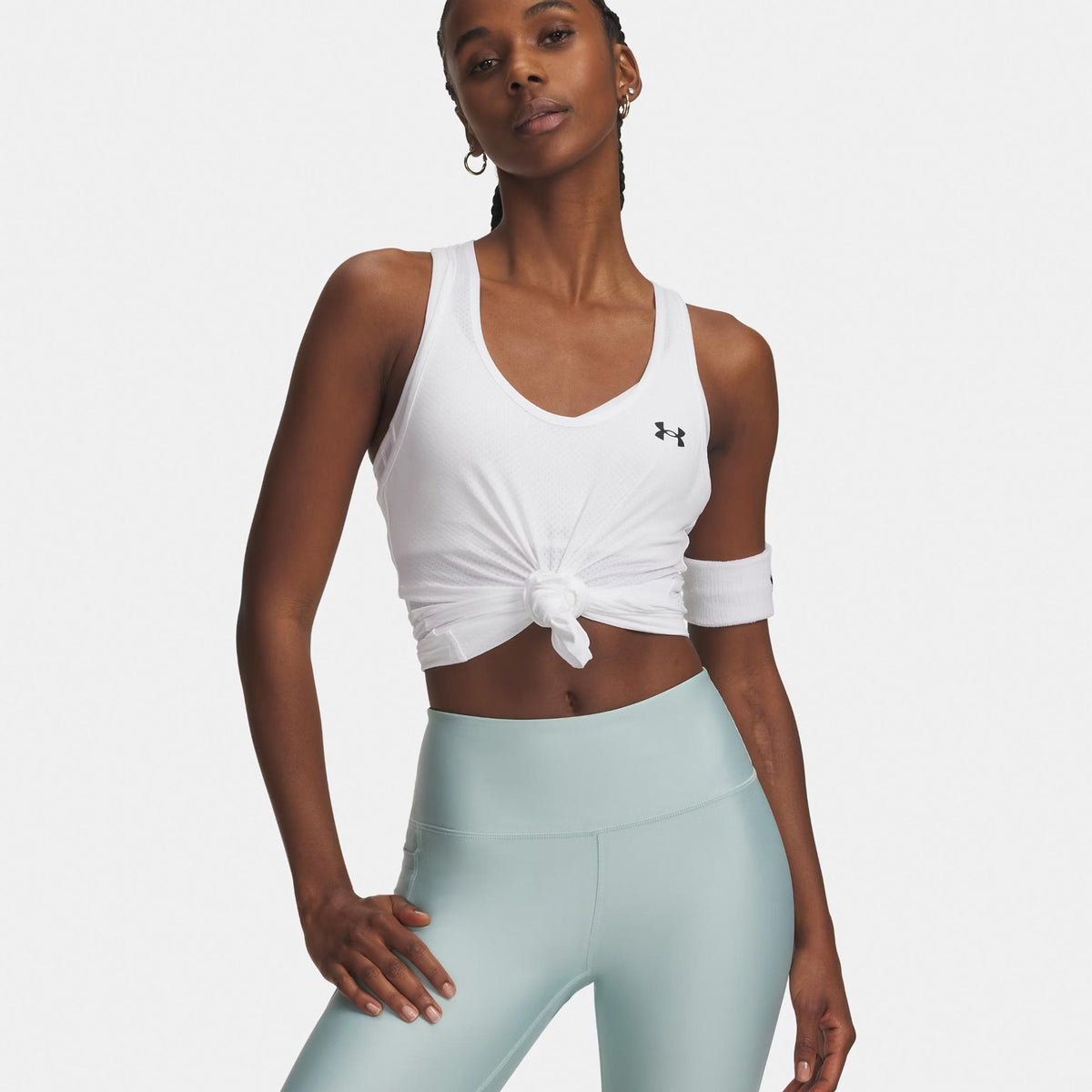 Under Armour Tech Mesh Racer Tank top Women-white, black