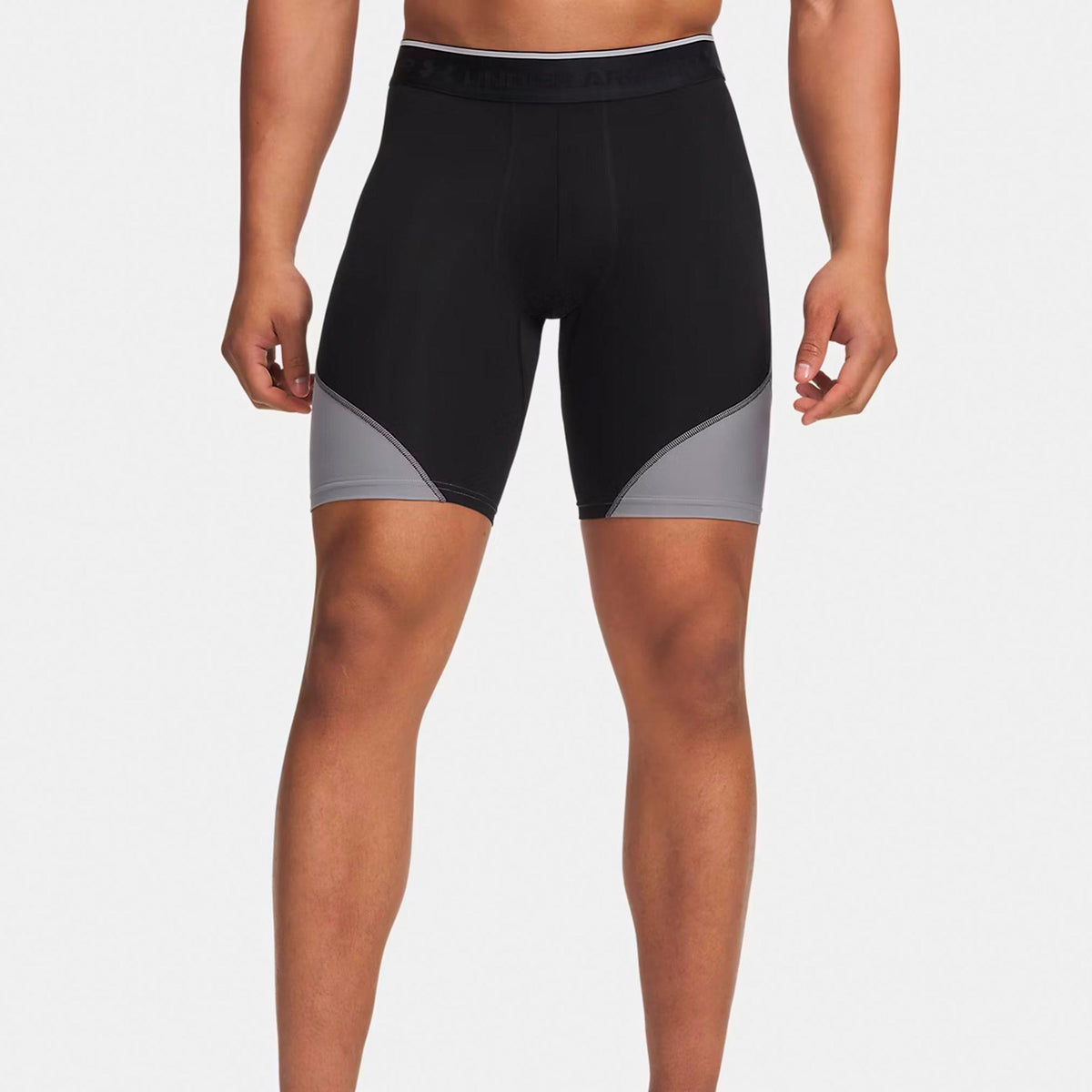 Under Armour Elite Long Shorts Men - black, silver
