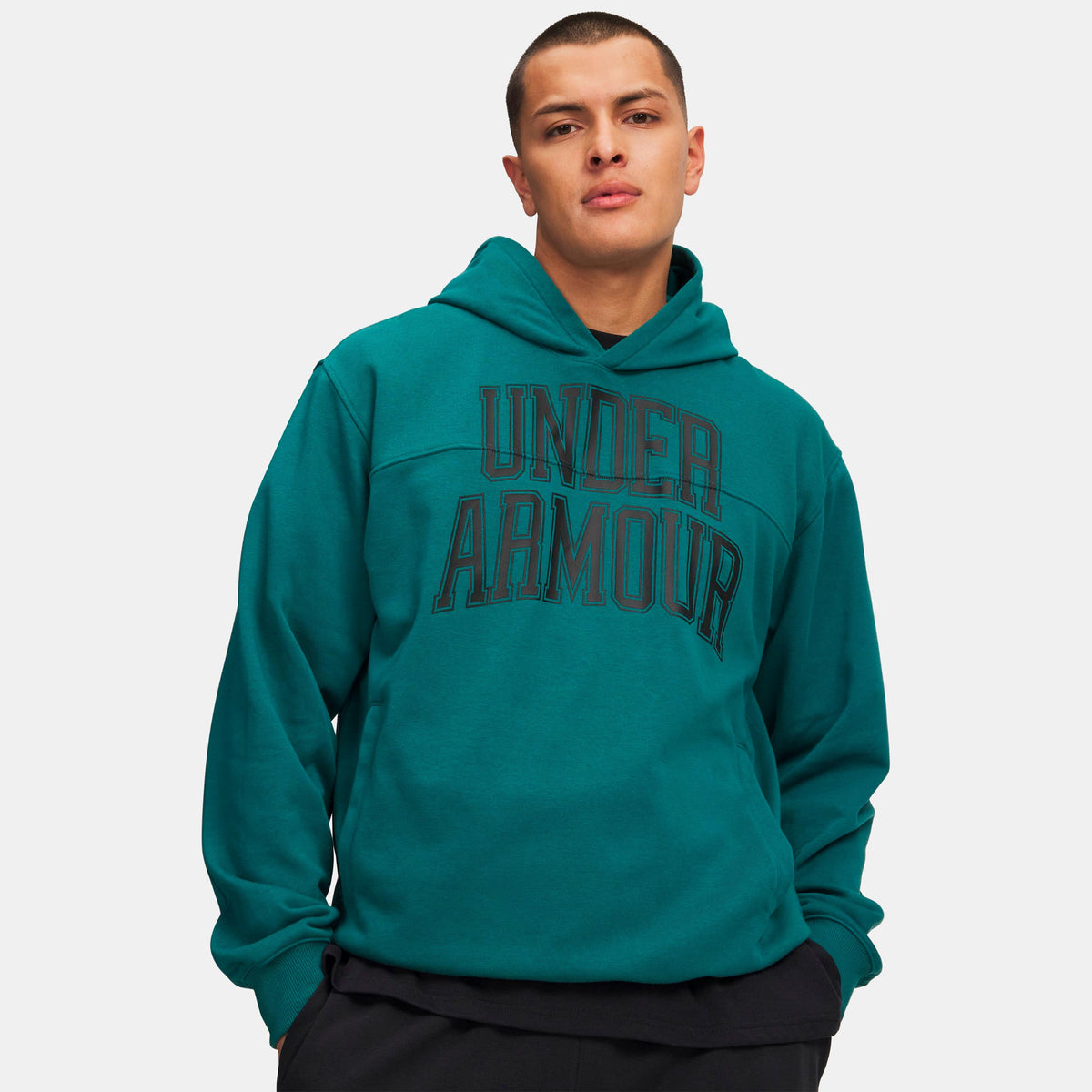 Under Armour Rival Graphic Hoody Men-green, black