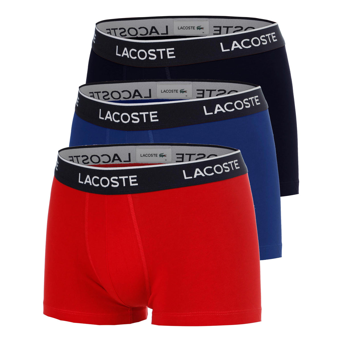 Lacoste Courts Boxer shorts 3 Pack Men - blue, red