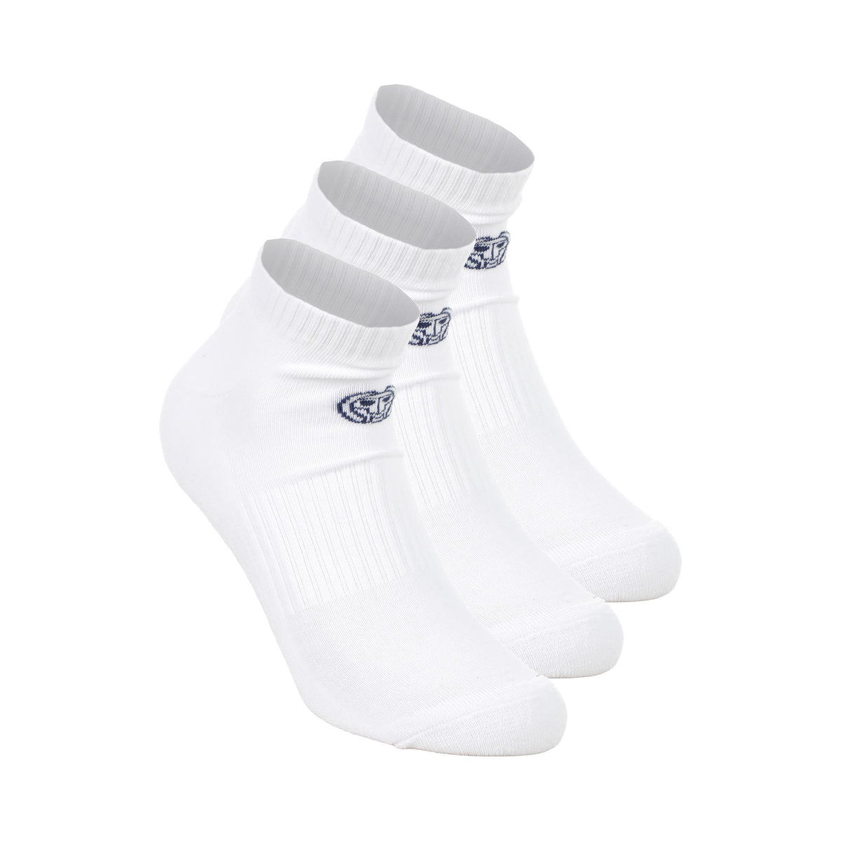 BIDI BADU Crew Performance Tennis Socks 3 Pack Unisex - white