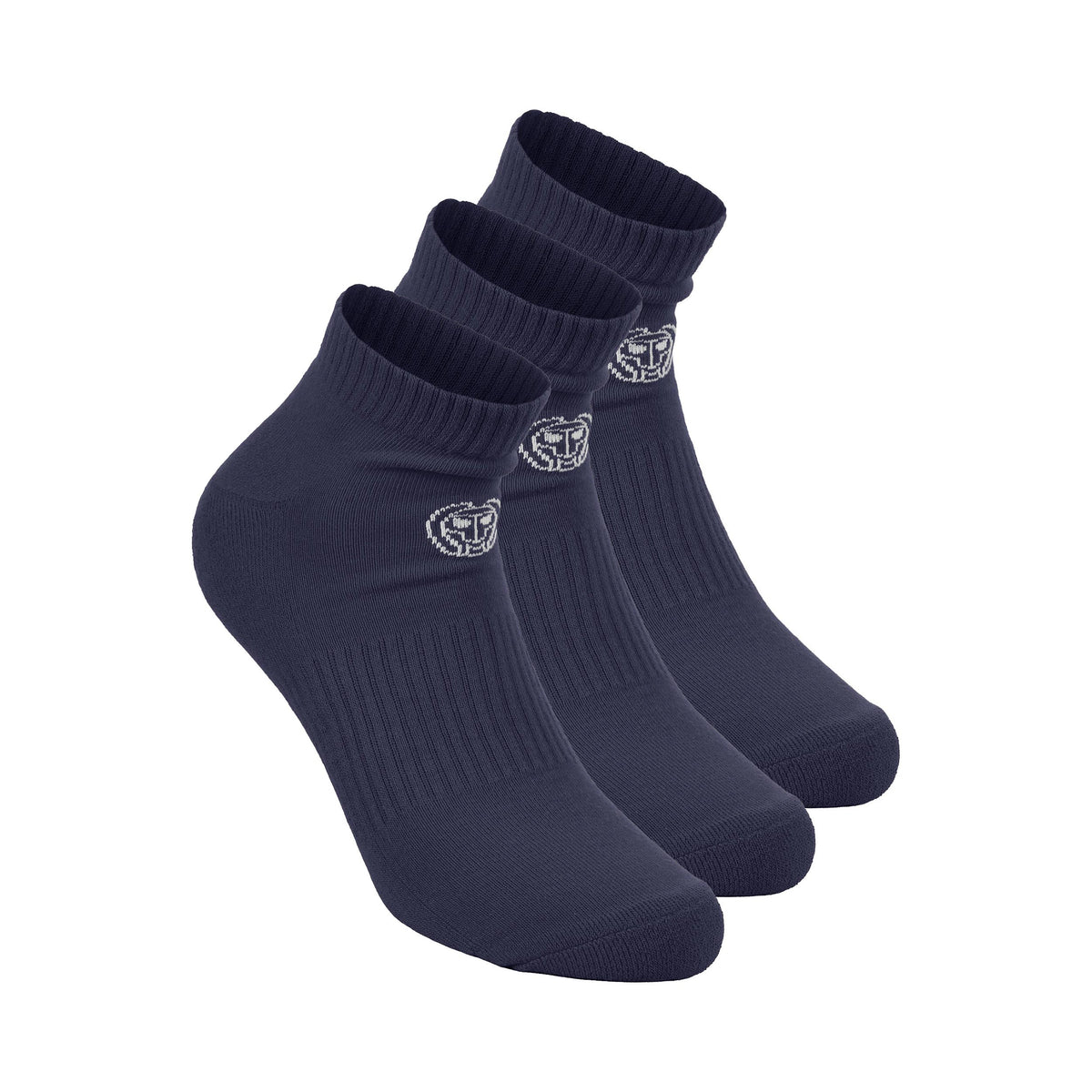BIDI BADU Crew Performance Tennis Socks 3 Pack Unisex - dark blue