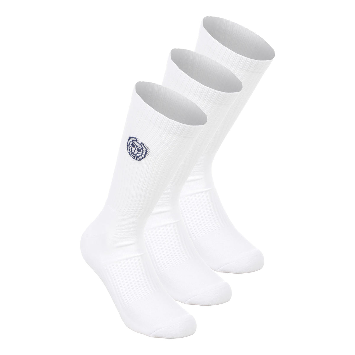 BIDI BADU Crew Performance Tennis Socks 3 Pack Unisex - white