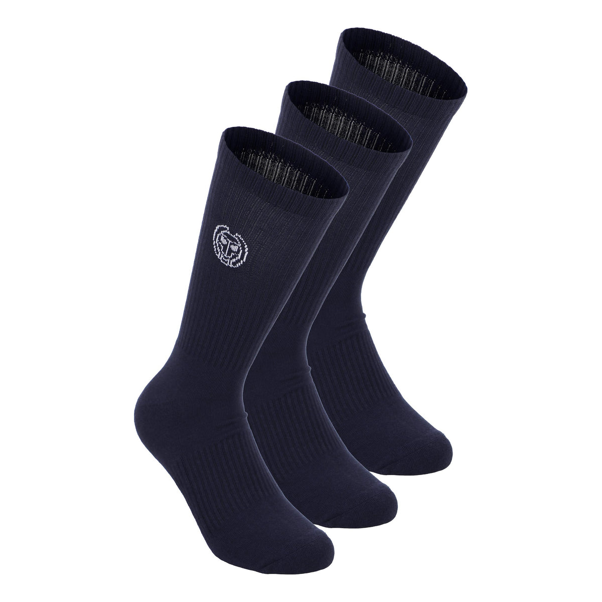 BIDI BADU Crew Performance Tennis Socks 3 Pack Unisex - dark blue