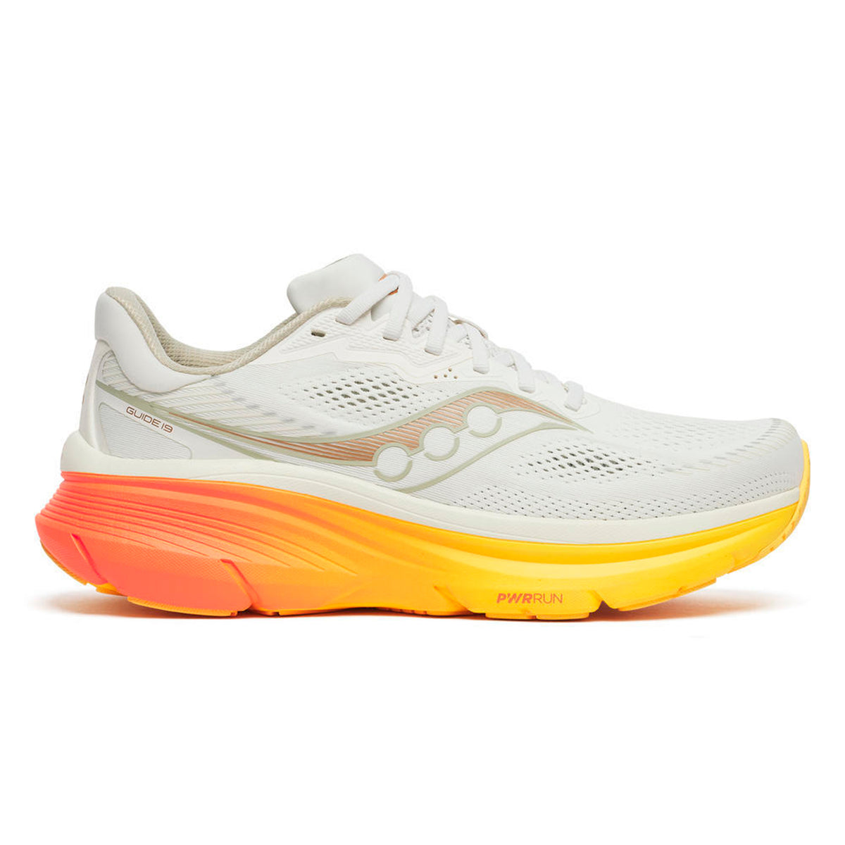 Saucony Guide 19 Stability running shoe Men-cream, orange