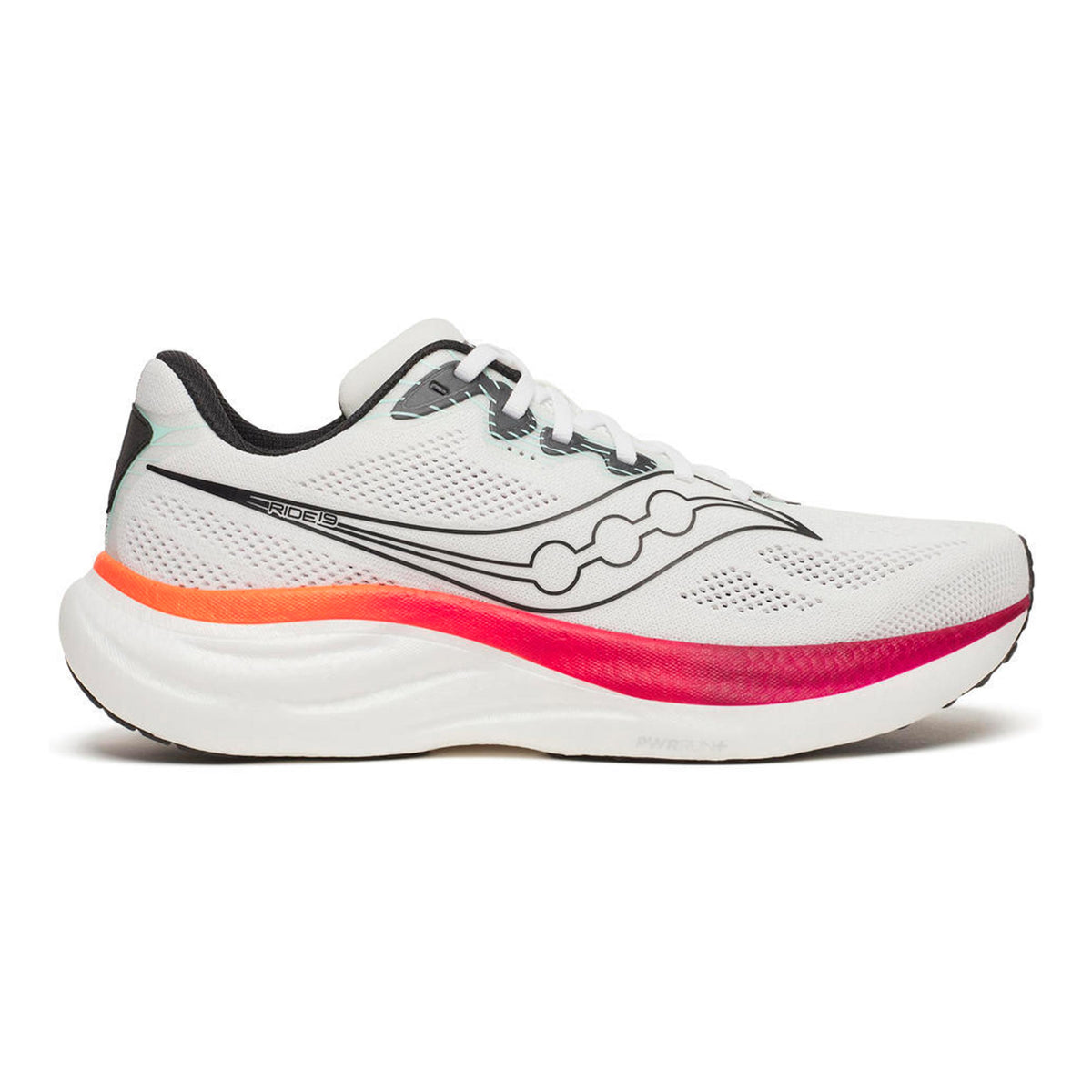 Saucony Ride 19 Neutralschuh Herren-weiß, koralle