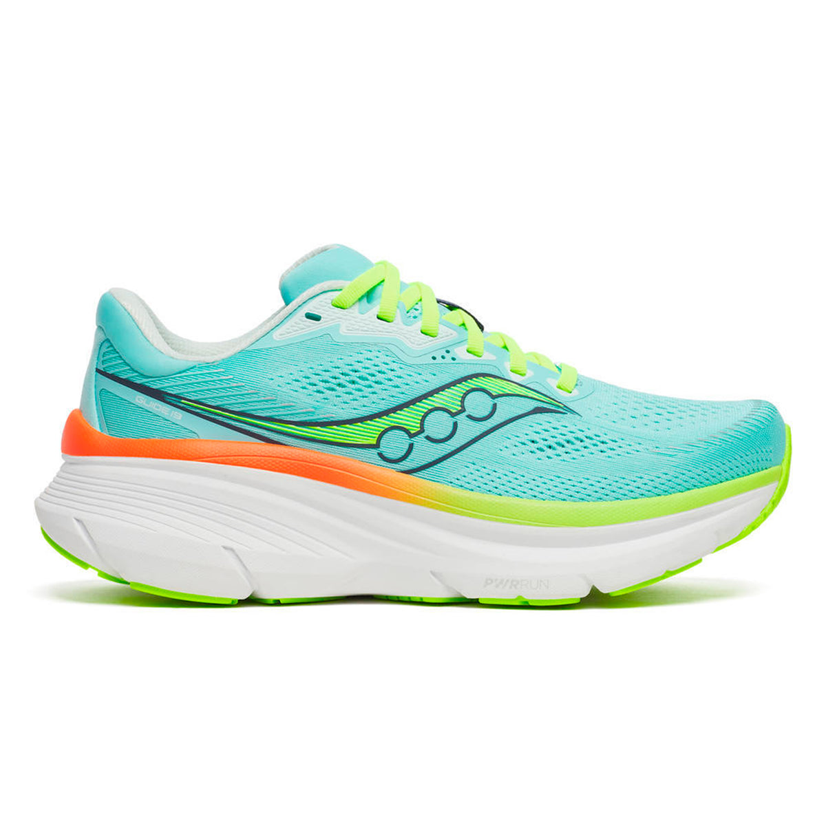 Saucony Guide 19 Stability running shoe Women-turquoise, yellow