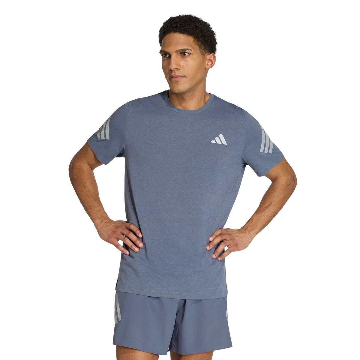 adidas Adi365 Running shirt Men - blue grey, grey