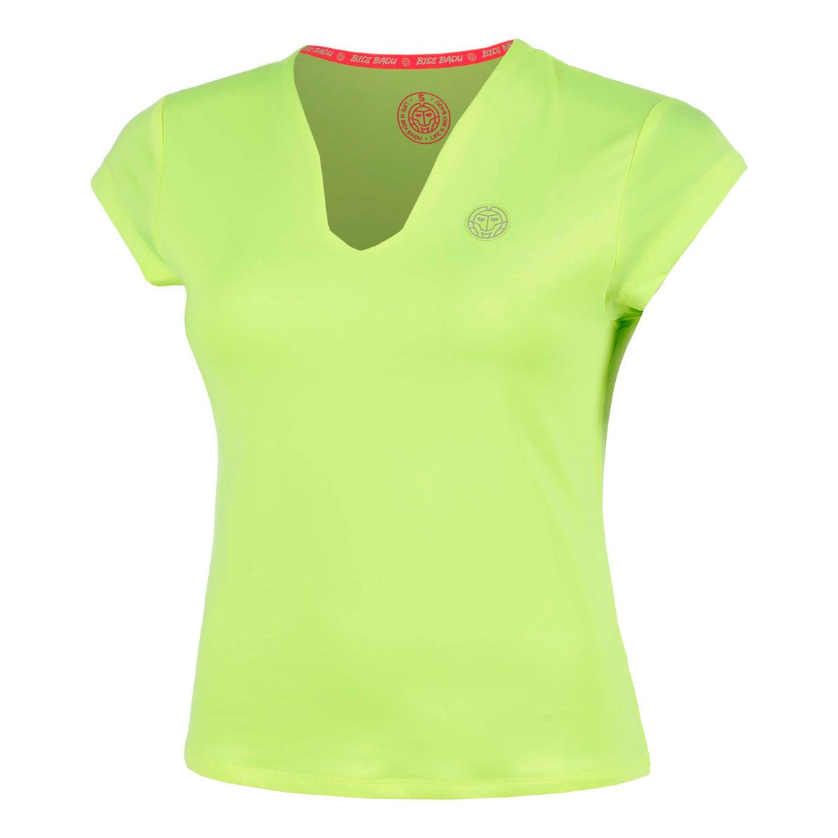 BIDI BADU Out of Control V-Neck T-Shirt Damen-neongelb