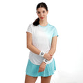 Crew Fade 2.0 T-Shirt Damen-türkis, weiß
