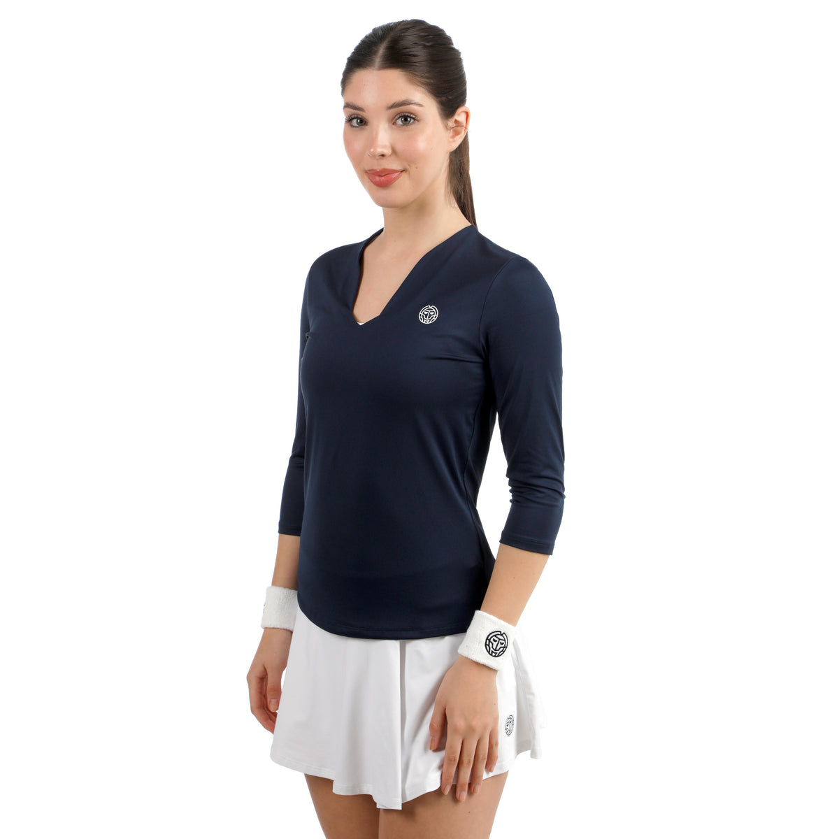 BIDI BADU Crew 2.0 V-Neck Longsleeve Damen-dunkelblau