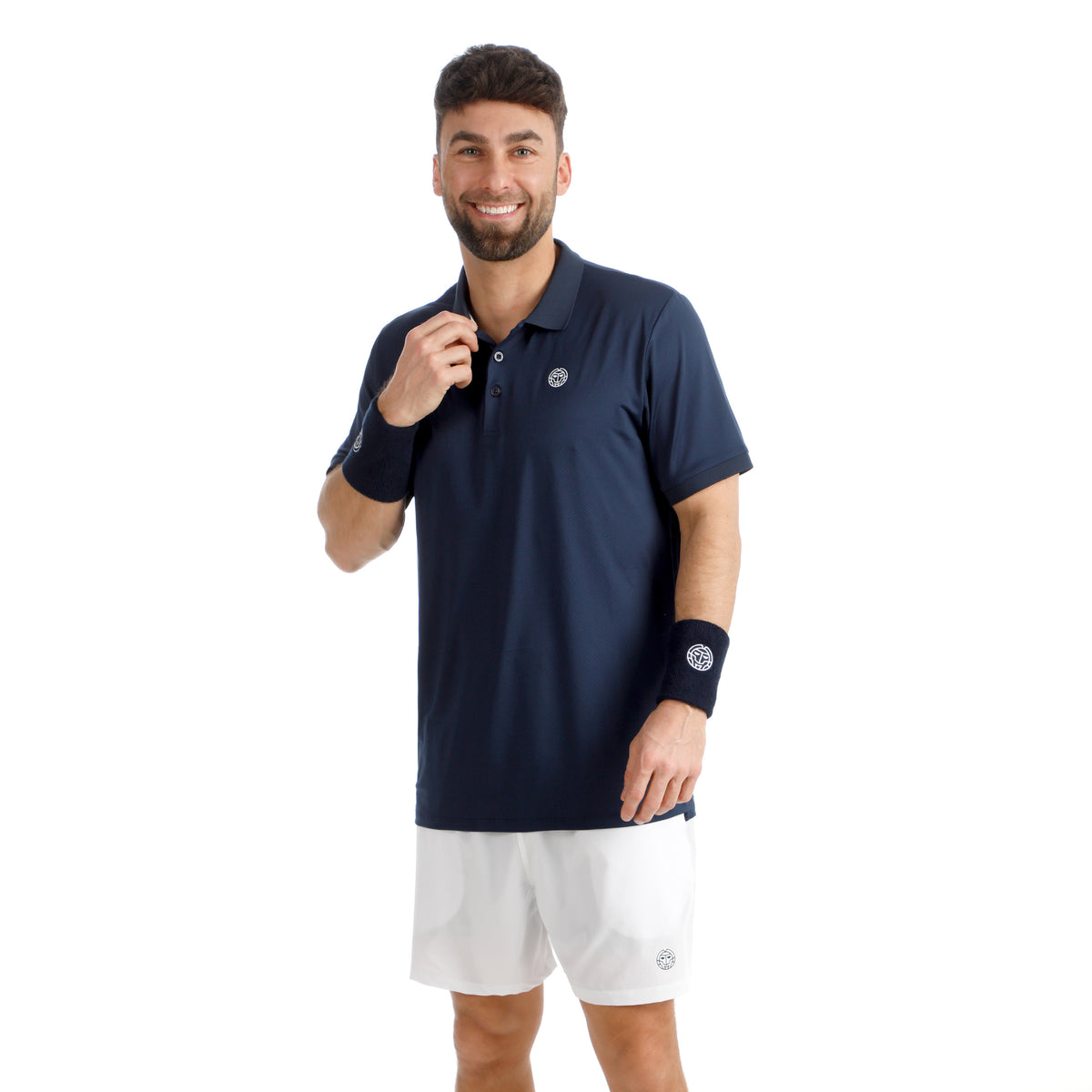 BIDI BADU Crew 2.0 Polo Men-dark blue