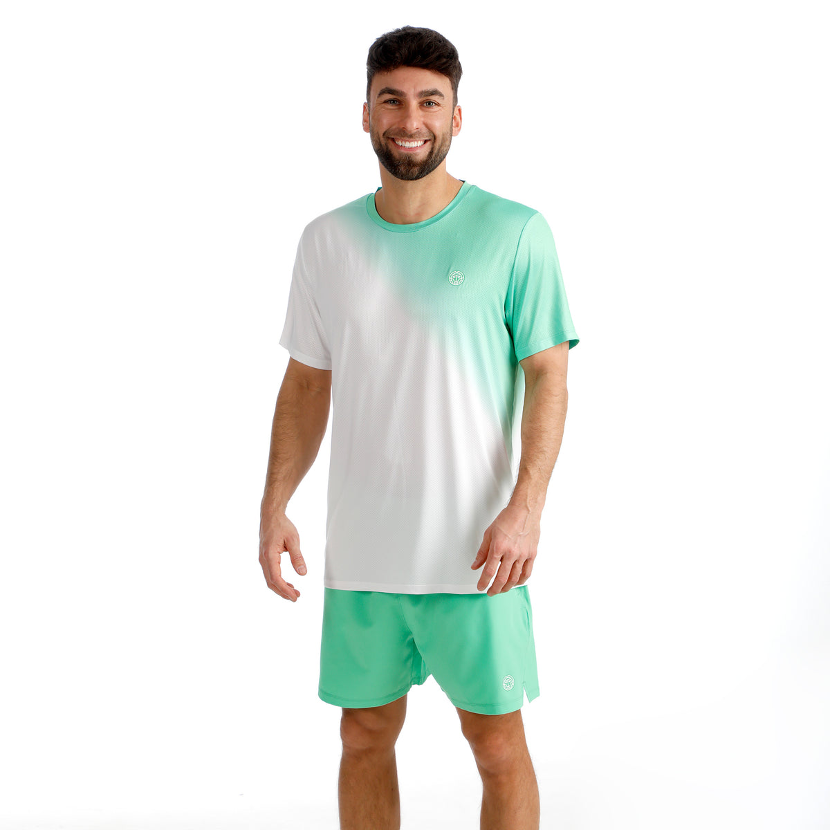 BIDI BADU Crew 2.0 T-Shirt Men-green, white