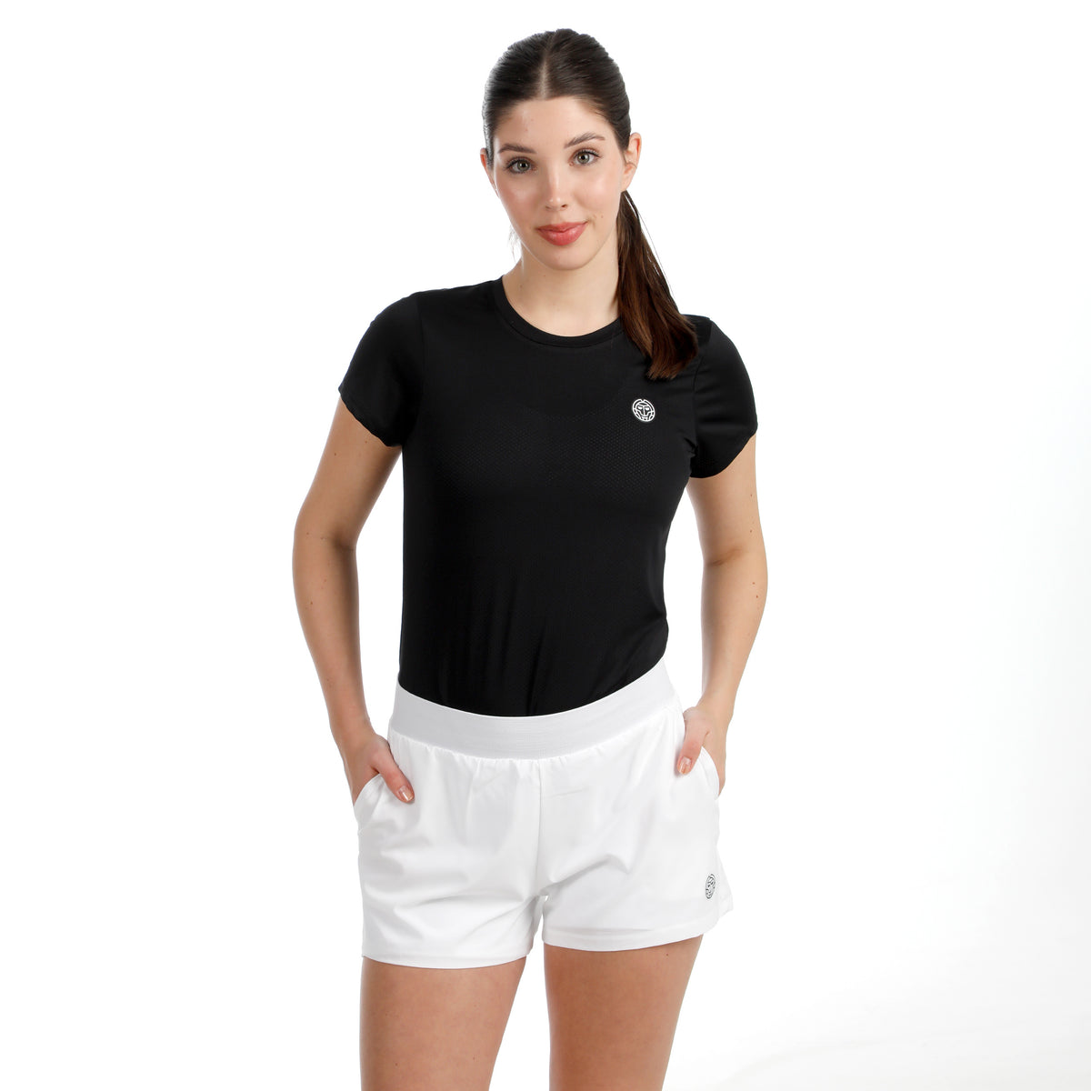 BIDI BADU Crew 2.0 T-Shirt Damen-schwarz