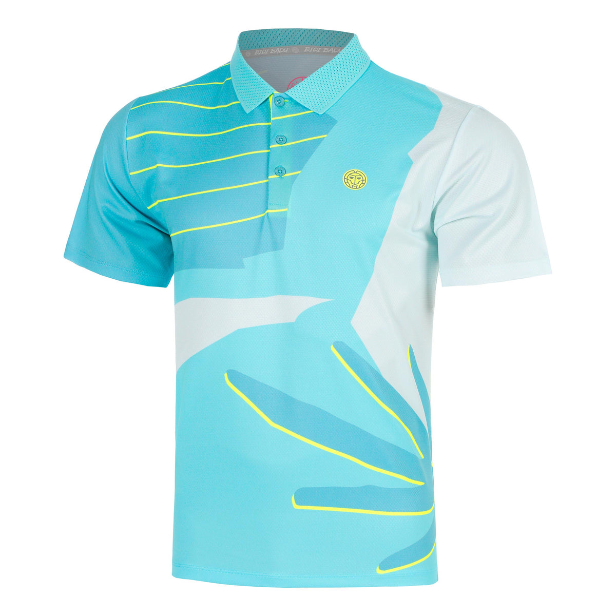 BIDI BADU Hey Laguna Polo Men-turquoise, multicoloured