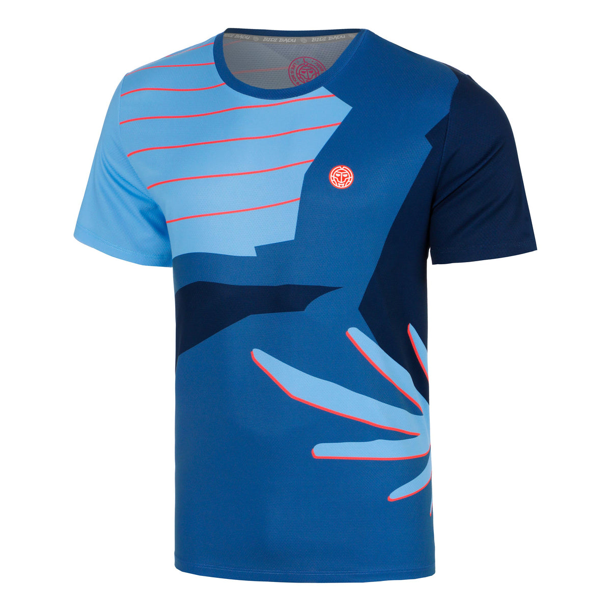 BIDI BADU Hey Laguna T-Shirt Men-blue, coral