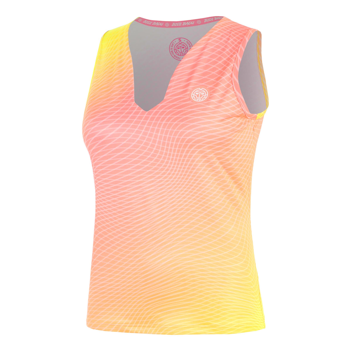 BIDI BADU Out of Control V-Neck Tank Top Women-pink, neon yellow