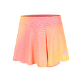 Out of Control Wavy Skirt Women-pink, neon yellow