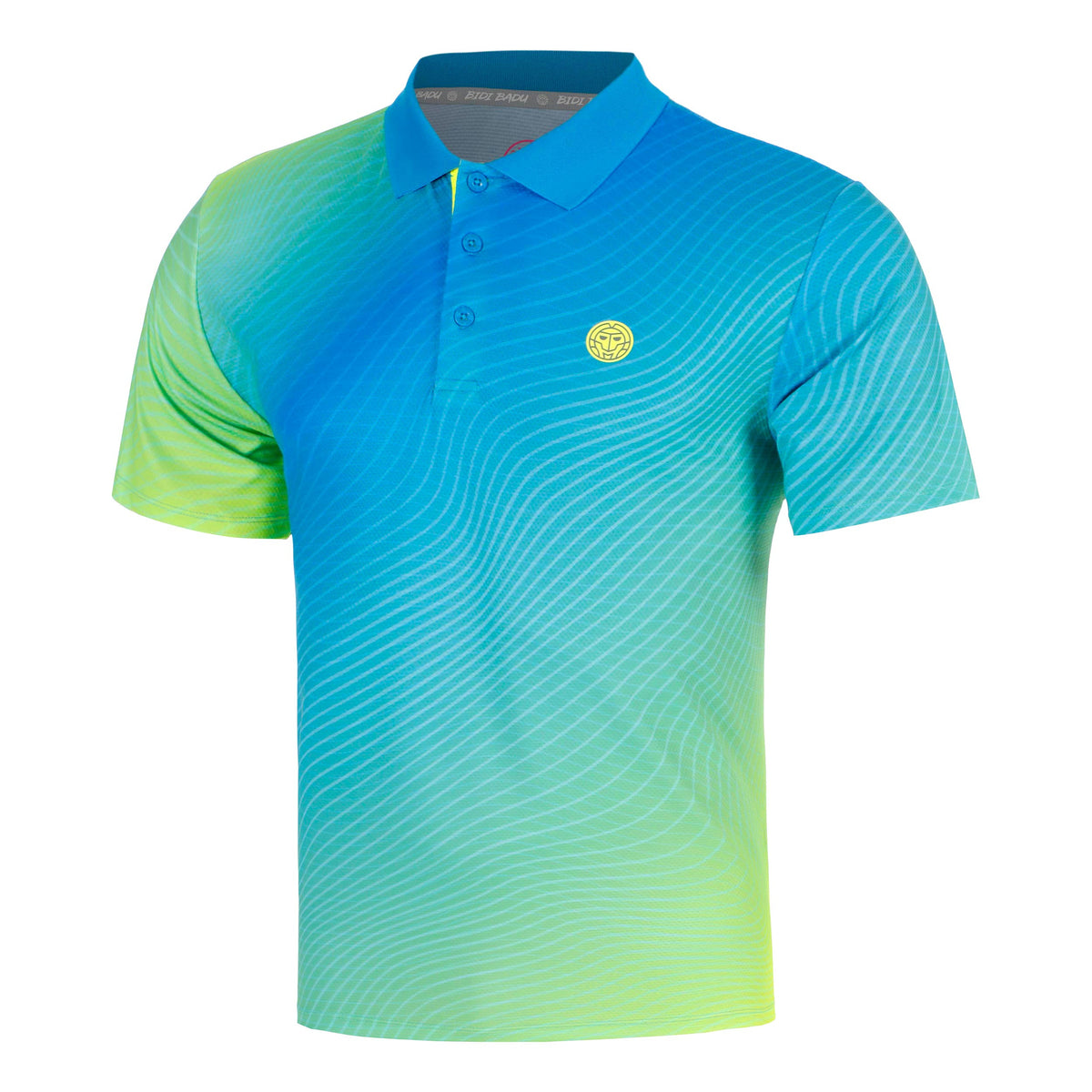 BIDI BADU Out of Control Polo Men-blue, neon yellow