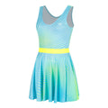 Out of Control Kleid Damen-hellblau, neongelb