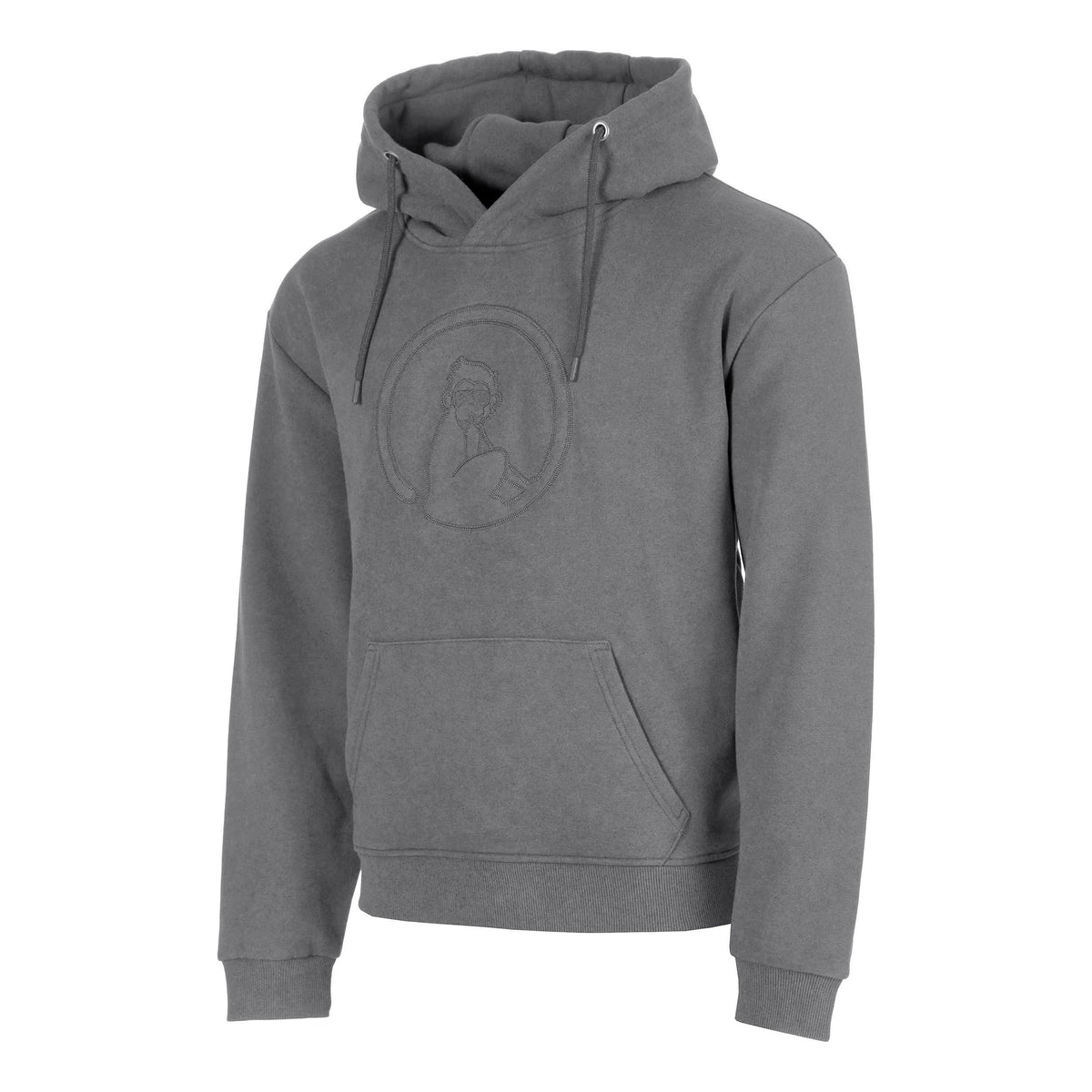 Quiet Please Crush Washed Out Loose Fit Hoody Herren-hellgrau, hellgrau