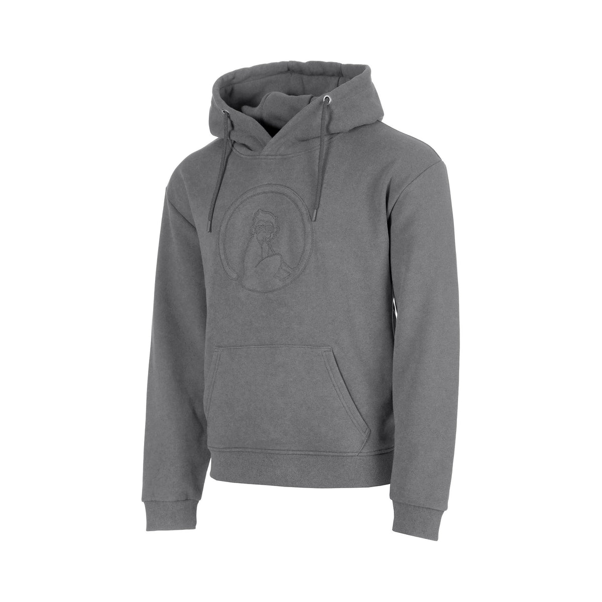 Quiet Please Crush Washed Out Loose Fit Hoody Boys-dark grey, dark grey