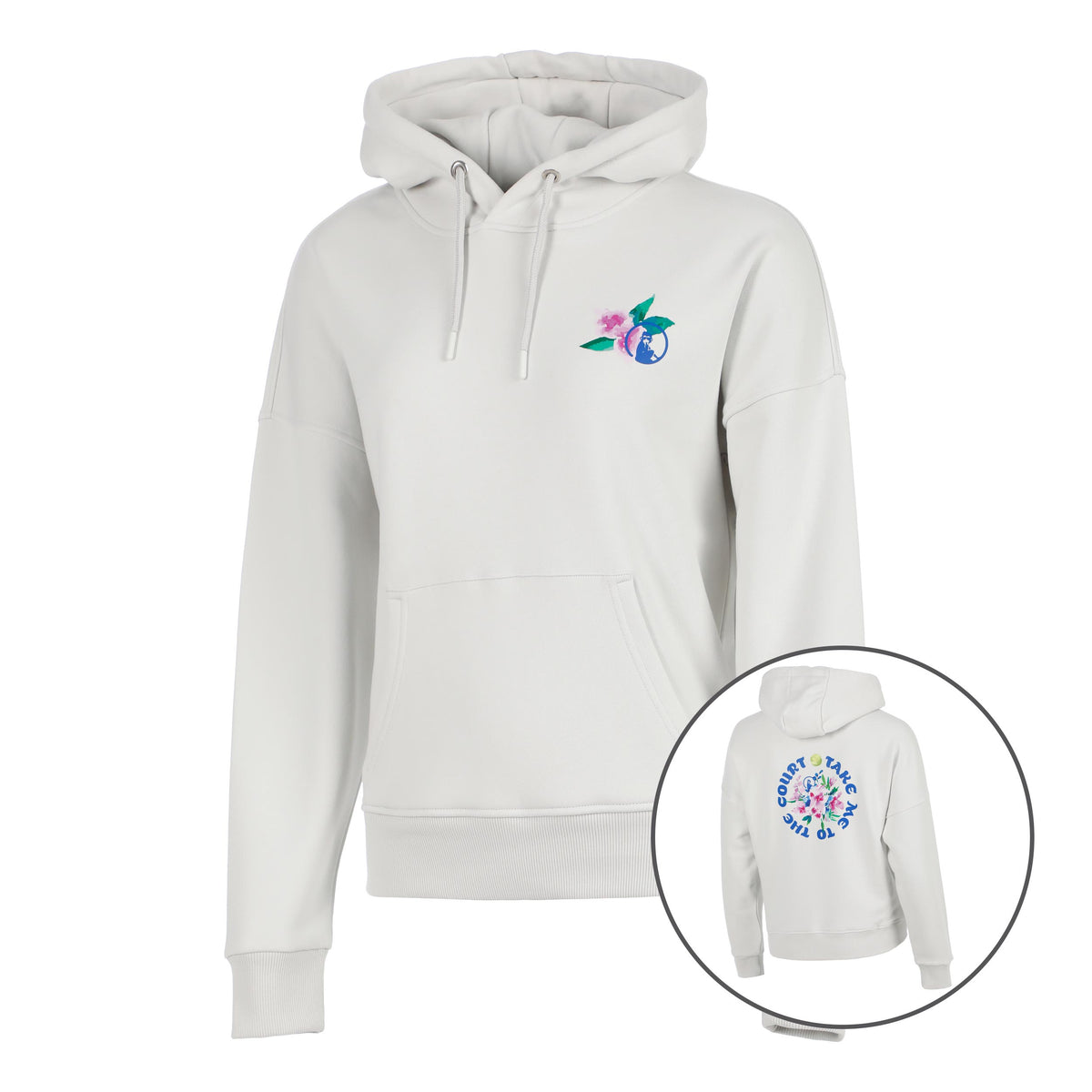 Quiet Please Crush TMTTC Hoody Women-lightgrey, blue