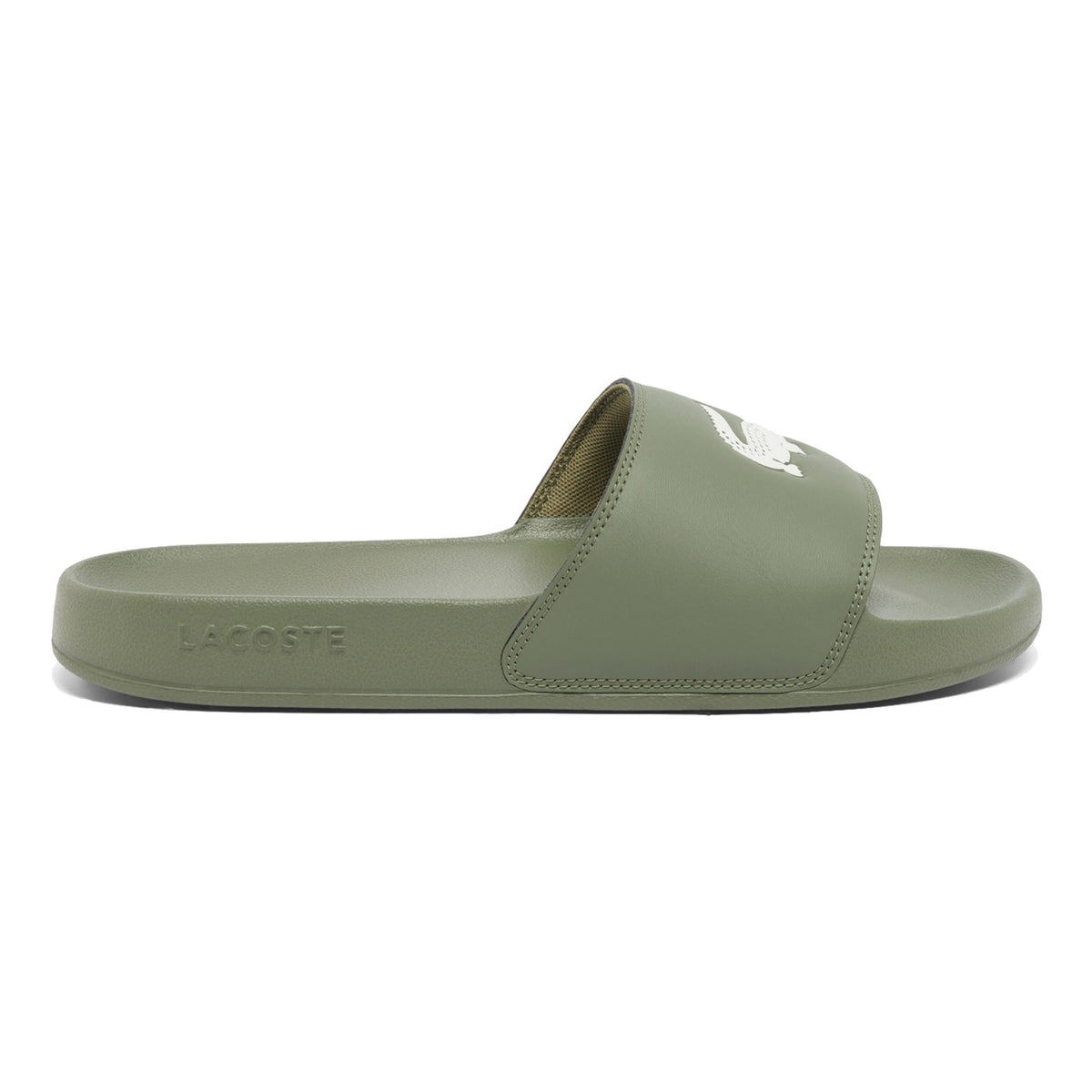 Lacoste Serve Slippers Men - khaki, white