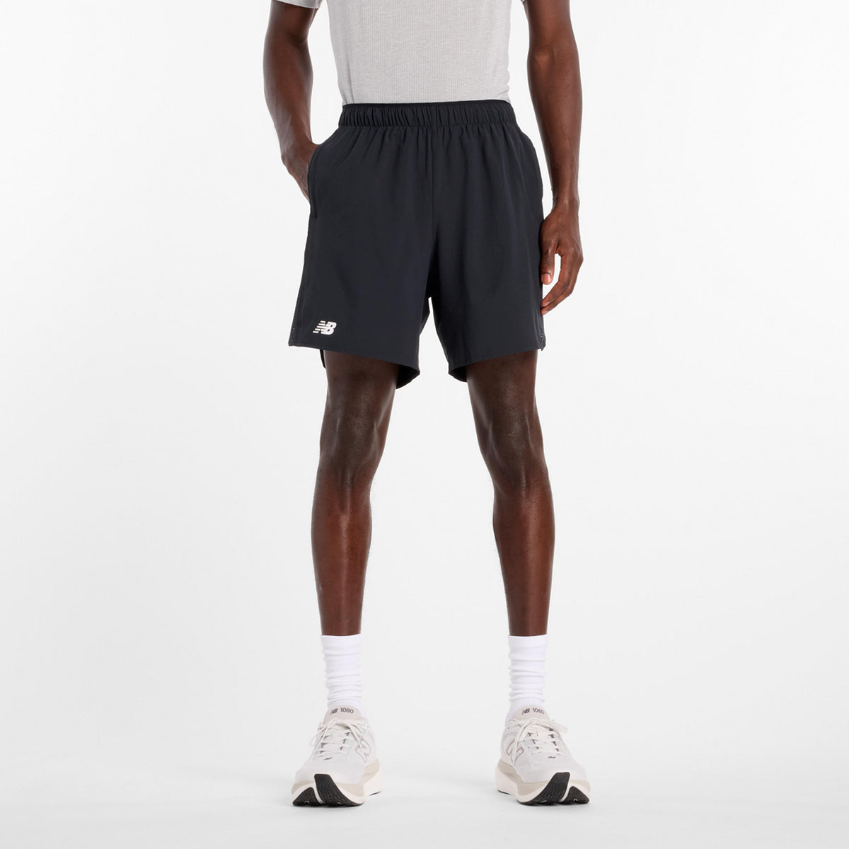 New Balance Tournament Shorts Herren-schwarz, weiß