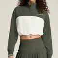 Davenport Woven Sweatshirt Damen - dunkelgrün
