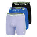Essential Cotton Stretch Boxer shorts 3 Pack Men - lilac, blue