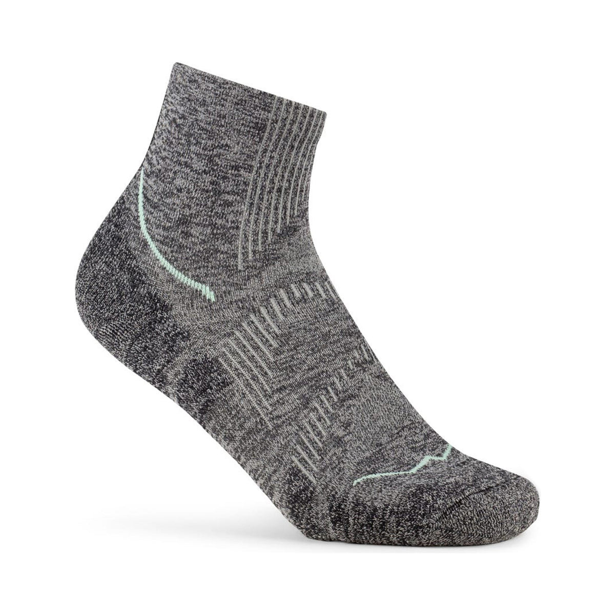 Buff Dryflx Quarter  Running socks Unisex-lightgrey