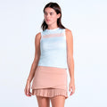Weave Stripe Muscle Tank Top Women - light blue, apricot