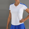 T-Shirt Women-white, blue