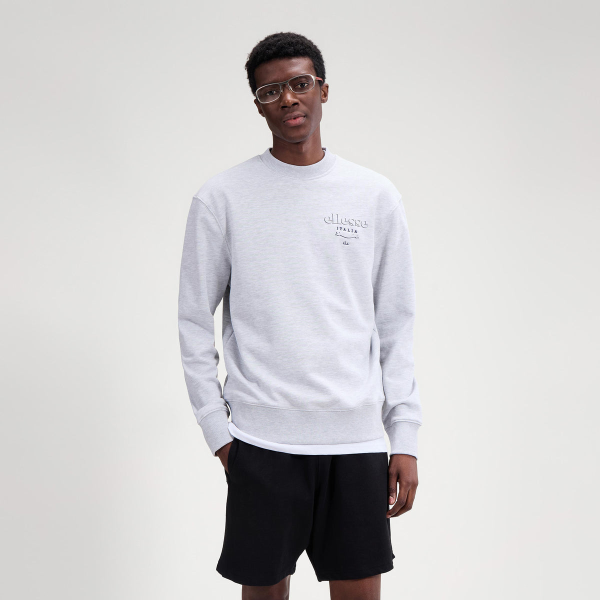 Ellesse Scroll Sweatshirt Herren - hellgrau
